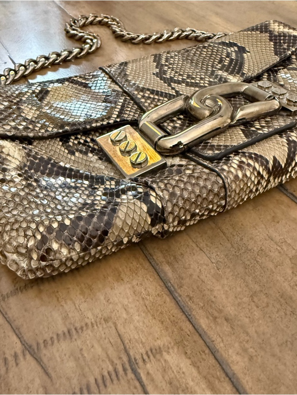 Michael Kors Snakeskin Shoulder Bag - Picture 6 of 13